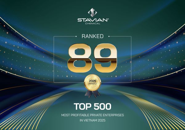 Stavian Chemical rises to 89th place in the Top 500 Most Profitable Private Enterprises in Vietnam 2025
