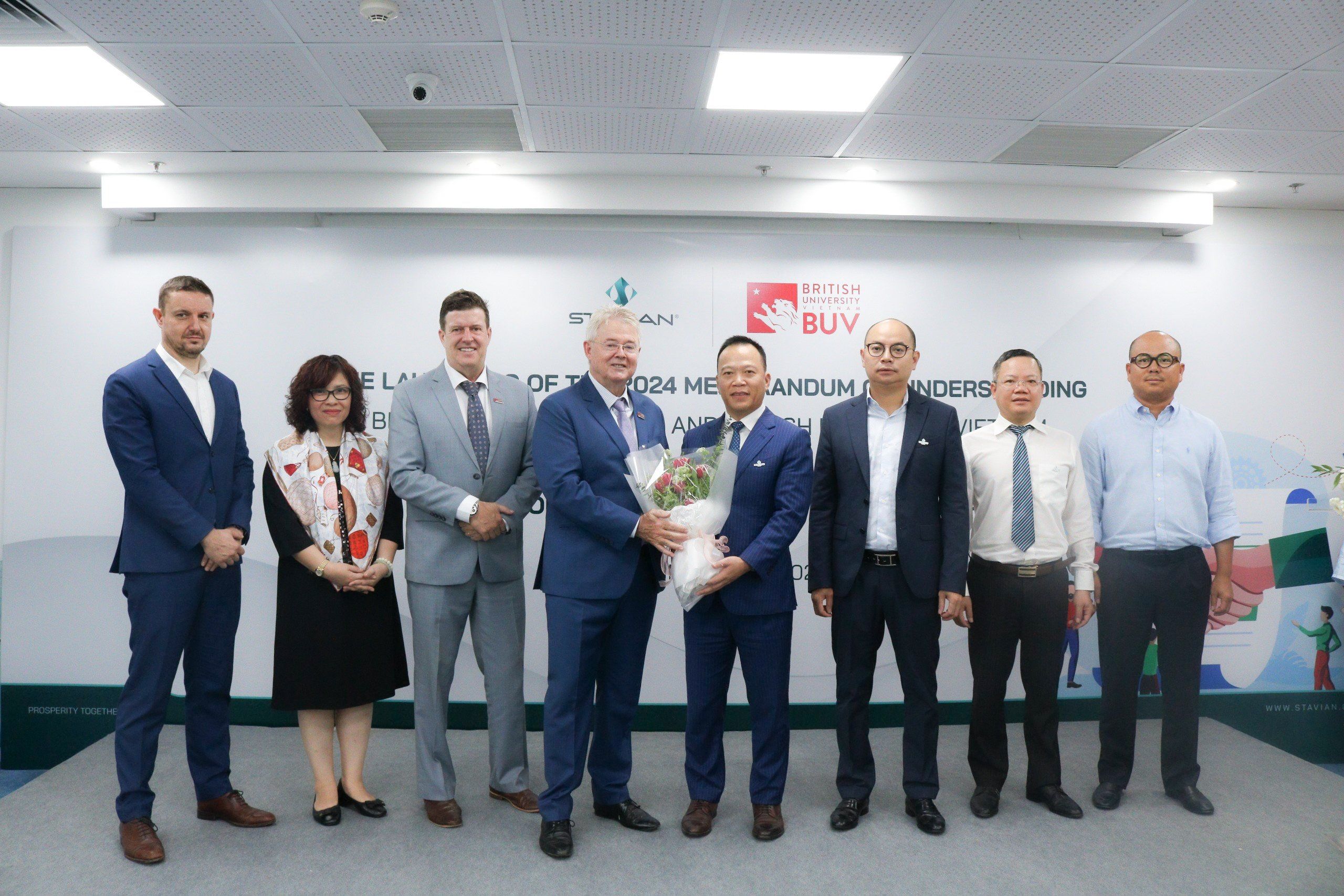 The Launching of the 2024 MOU between Stavian Group & British University Vietnam
and the “Professor Of Practice” title Awarding Ceremony