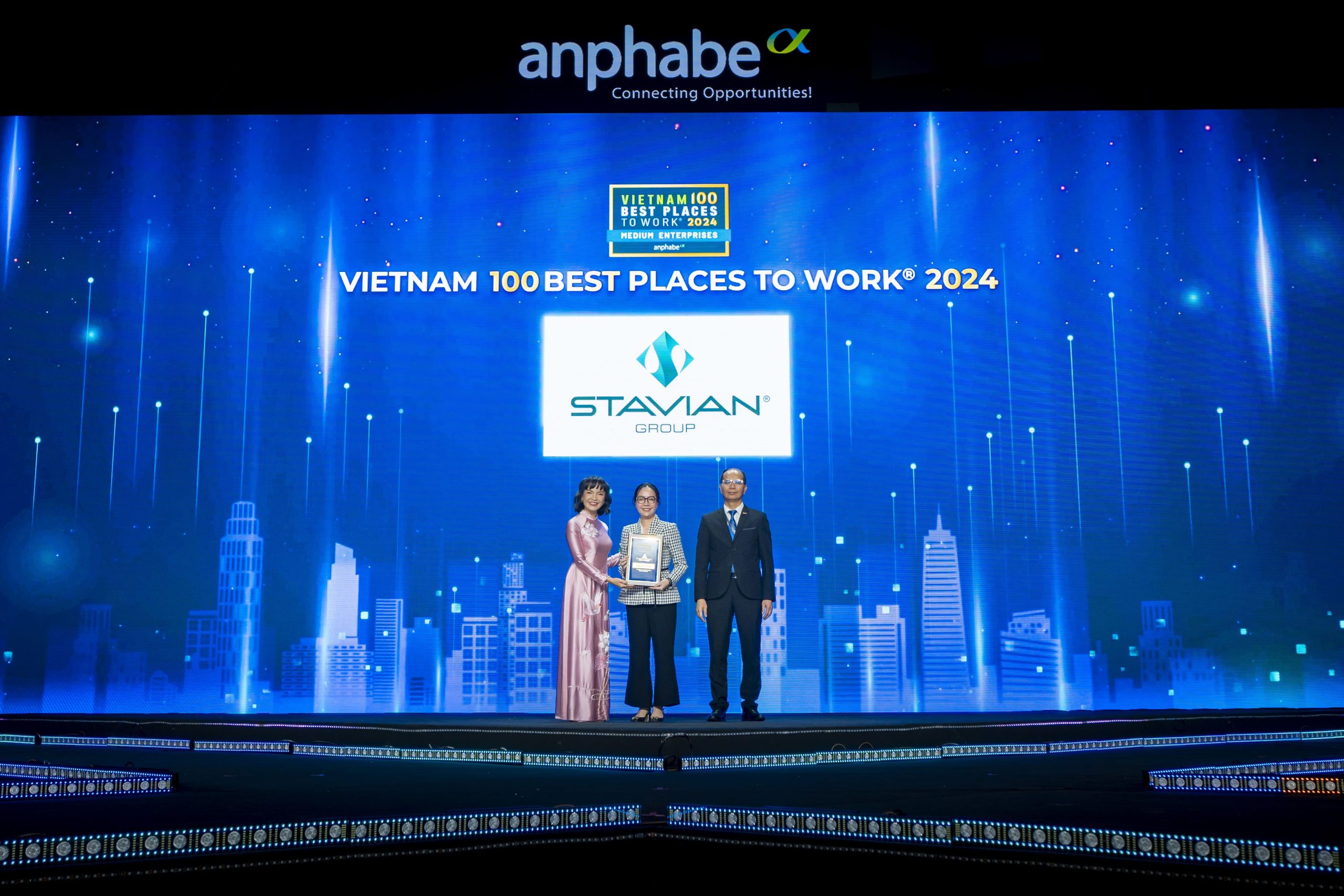 Stavian Group won two awards at the Vietnam Best Places to Work rankings.
