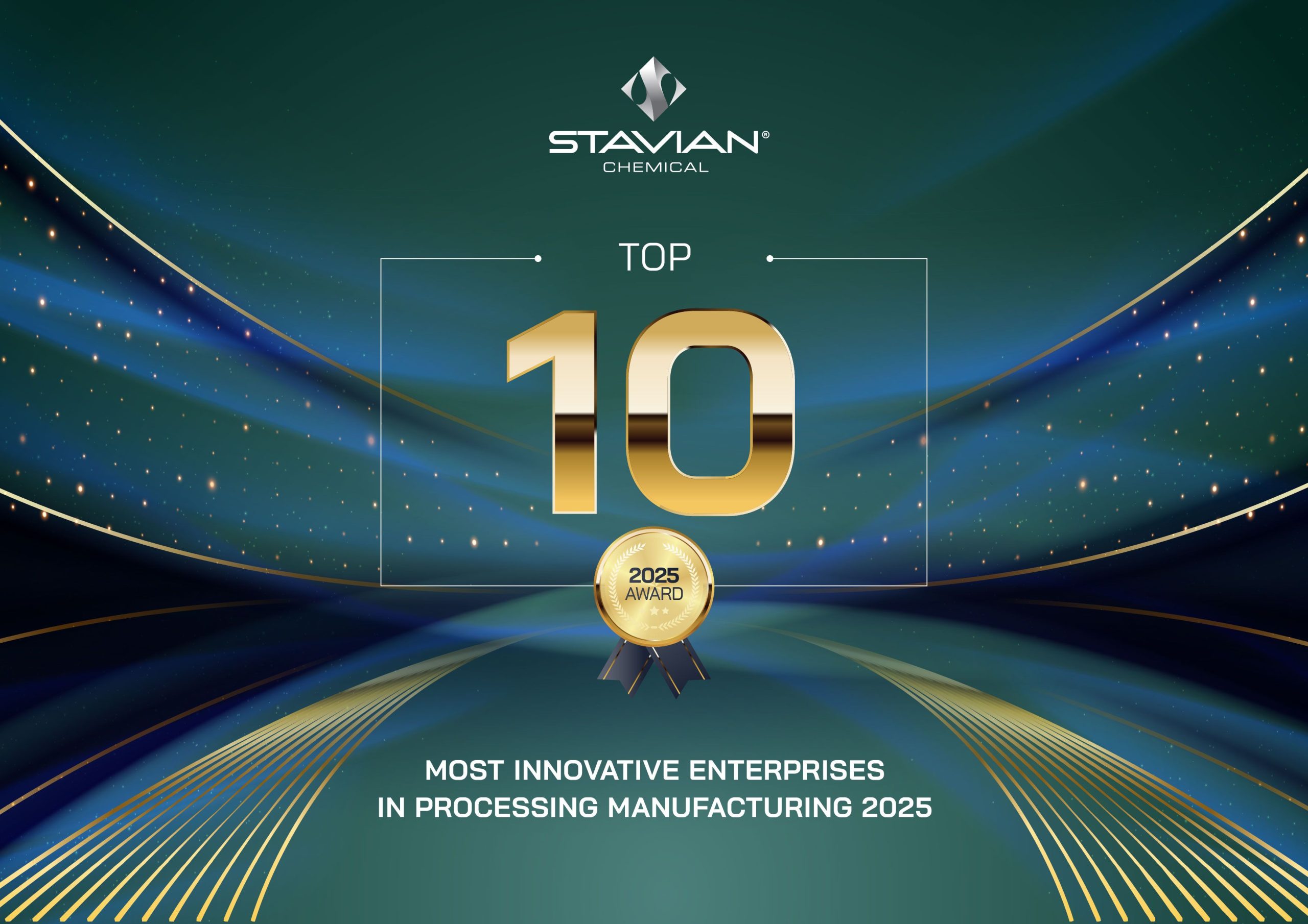 Stavian Chemical named among the Top 10 Most Innovative Enterprises in the
Processing and Manufacturing Industries 2025