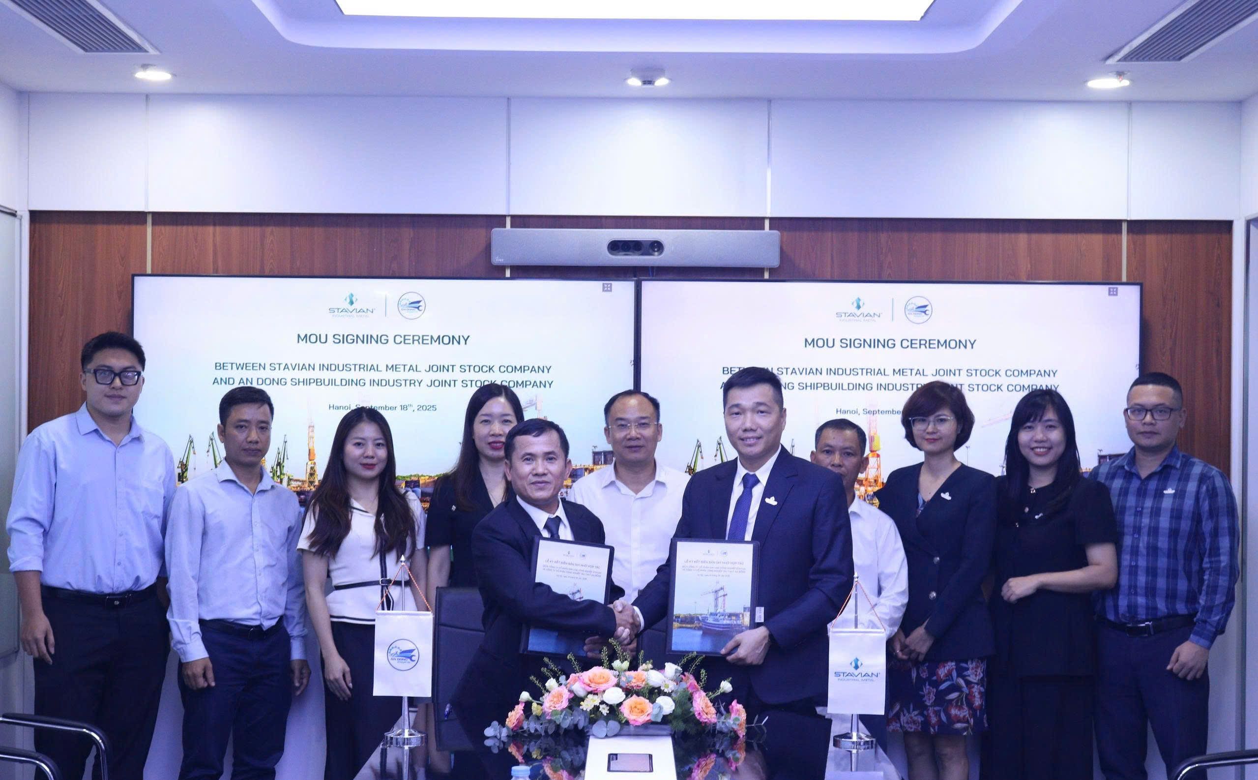 Stavian Industrial Metal and An Dong Shipyards join forces to advance Vietnam’s
Shipbuilding Industry