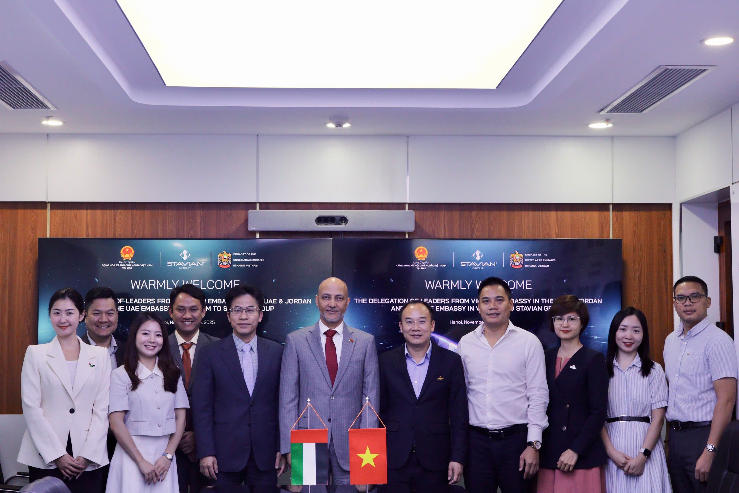 Stavian Group welcomes the Ambassador of Vietnam in the UAE and Jordan & theAmbassador of the UAE in Vietnam, strengthening cooperation opportunities in theUAE and Middle Eastern markets